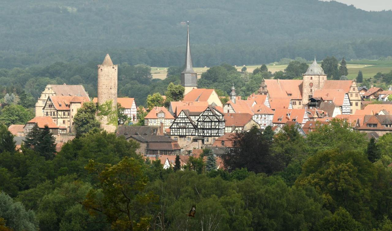 Graefin Anna - Design-Apartment In Der Historischen Hinterburg Schlitz - Nahe Fulda Und Bad Hersfeld Exterior foto